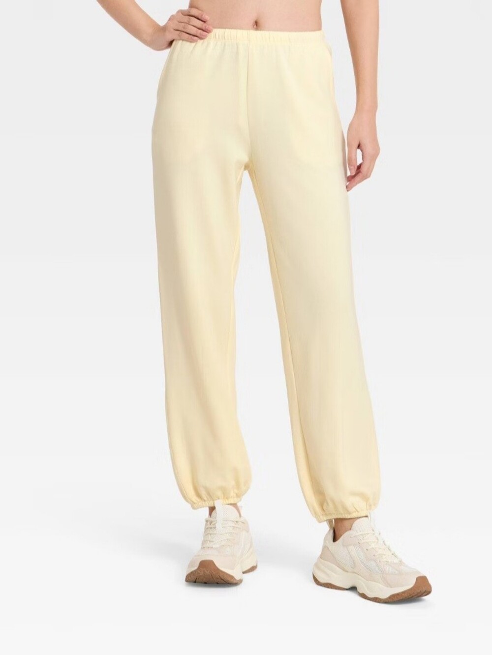 Women's Modal Jogger Sweatpants - All In Motion Light Yellow XXL